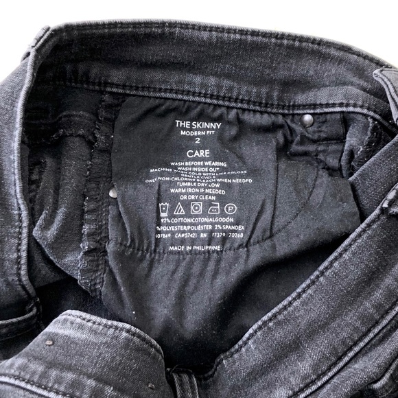 EUC Ann Taylor Dark Grey Modern Fit Skinny Jeans - Picture 7 of 7